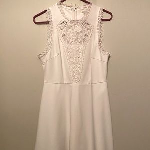 All white short dress
